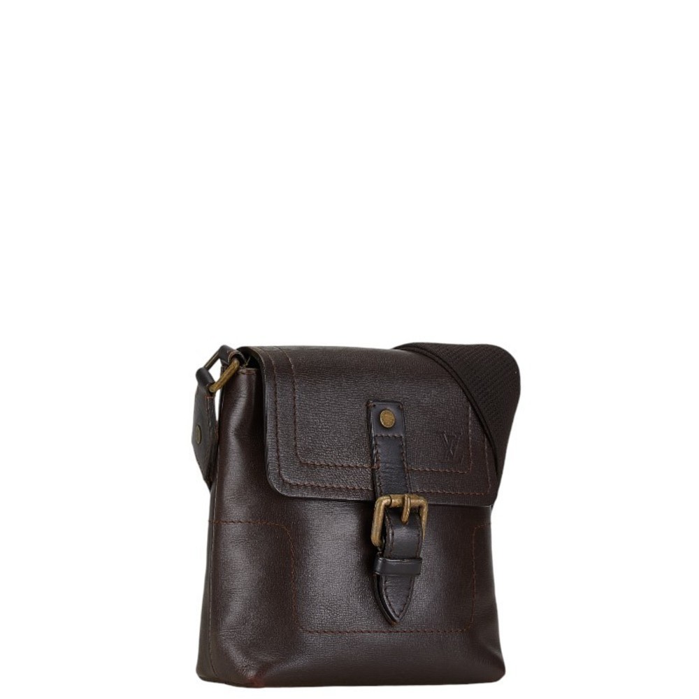 Louis Vuitton Yuma Shoulder Utah Crossbody Brown Bag Cafe